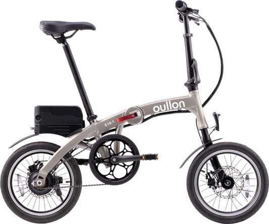 oullon 摺疊自行車 金屬銀