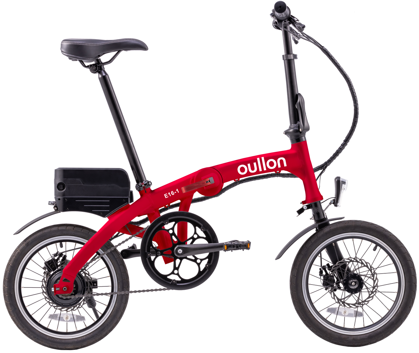 oullon 電輔自行車 胭脂紅
